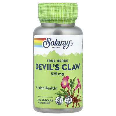 БАД Solaray Ture Herbs, Devil's Claw, 100 VegCaps
