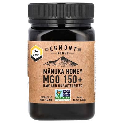 Мед Манука Egmont Honey, сырой и непастеризованный, UMF™ 7+, MGO 150+, 17.6 oz (500 g)