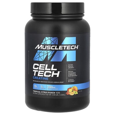 Креатин Cell-Tech™, тропический цитрус, 3 lbs (1.36 kg)