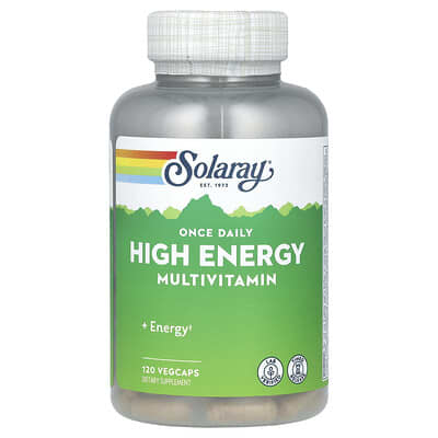Ежедневный мультивитаминный комплекс High Energy, 120 вегетарианских капсул