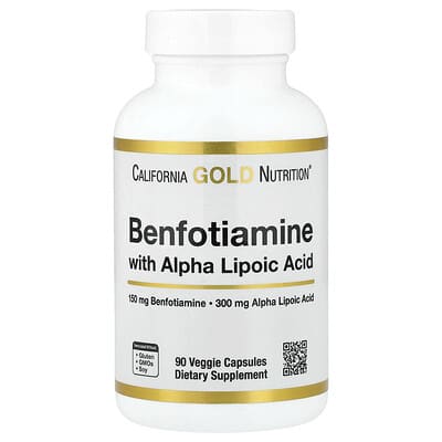 Benfotiamine + Alpha Lipoic Acid, 90 Veggie Capsules