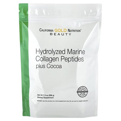 Hydrolyzed Marine Collagen Peptides with Cocoa, 7.3 oz (206 g)