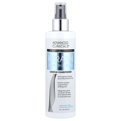 Keratin Smooth & Shine, Leave-In Conditioner, 8 fl oz (237 ml)