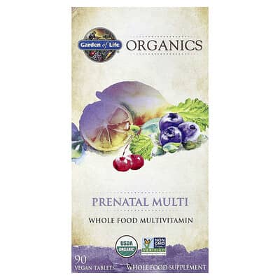 Organics, Prenatal Multi, 90 Vegan Tablets