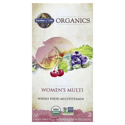 Organics, Women's Multi, 60 Vegan Tablets