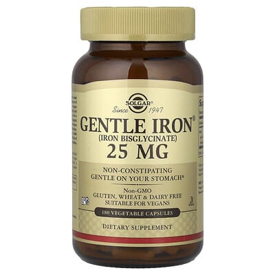 Gentle Iron®, 25 mg, 180 Vegetable Capsules