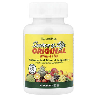 Source of Life®, Original Mini-Tabs, Multivitamin & Mineral Supplement, 90 Tablets