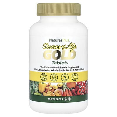 Source of Life®, Gold, The Ultimate Multivitamin Supplement, 180 Tablets