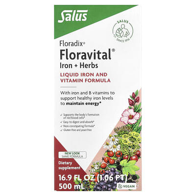 Floravital® Iron + Herbs, 16.9 fl oz (500 ml)