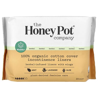 Herbal-Infused Liners With Wings, 20 Count