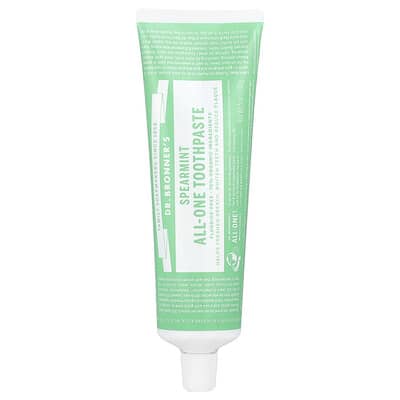 All-One Toothpaste, Spearmint, 5 oz (140 g) зубная паста с мятой