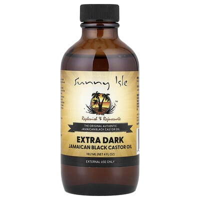 Extra Dark Jamaican Black Castor Oil, 4 fl oz (118.2 ml)