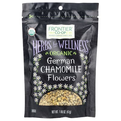 Organic German Chamomile Flowers, 1.66 oz (47 g)