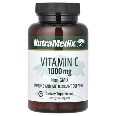 Витамин C, 1,000 mg, 120 вегетарианских капсул