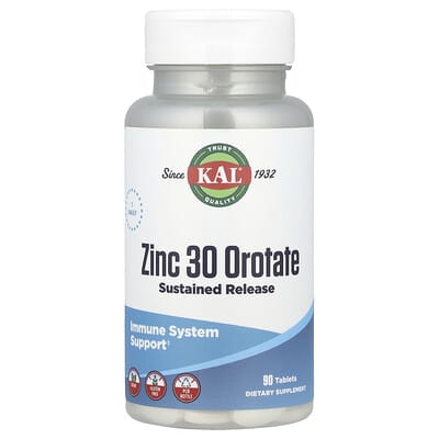 Zinc 30 Orotate, Sustained Release, 30 mg , 90 Tablets
