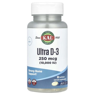 Ultra D-3, 250 mcg (10,000 IU), 90 Softgels