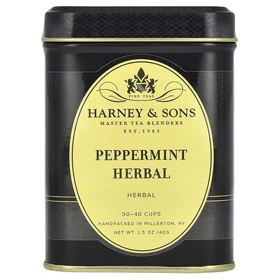 Harney & Sons Травяной чай, перечная мята, без кофеина, 1.5 oz (42 g)