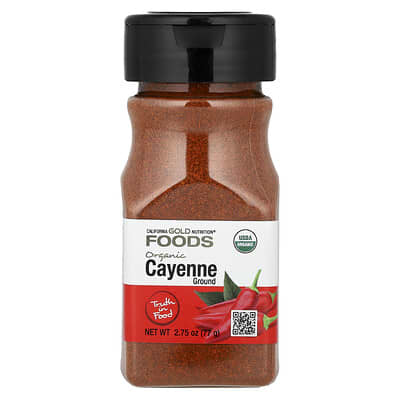 Foods, Organic Cayenne, 2.75 oz (77 g)