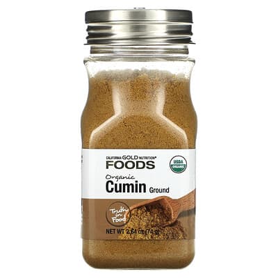 Foods, Organic Cumin,  2.64 oz (74 g)