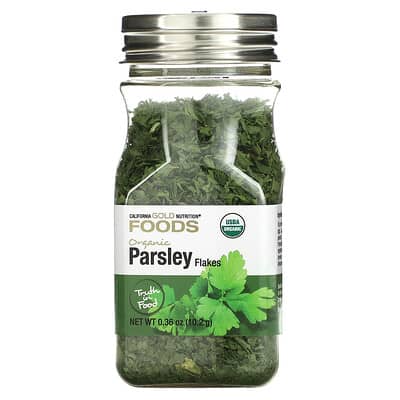 Foods, Organic Parsley, 0.36 oz (10.2 g)
