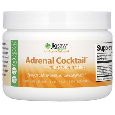 Адреналиновый коктейль Jigsaw Health с витамином C, 8.47 oz (240 g)