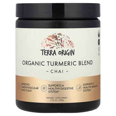 Terra Origin органическая смесь куркумы, чай, 6.35 oz (180 g)