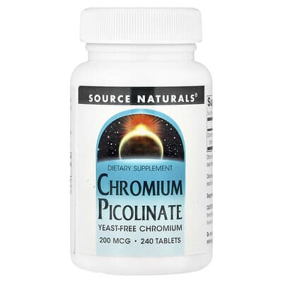 Chromium Picolinate, 200 mcg, 240 Tablets