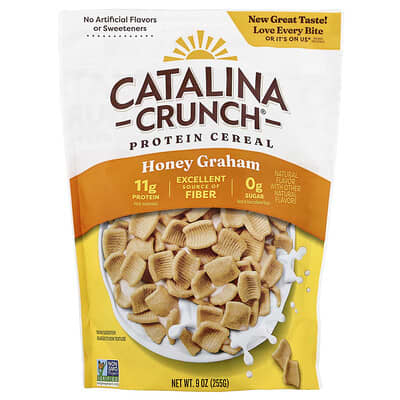 Зерновые завтраки Catalina Crunch Protein, Honey Graham, 9 oz (255 g)