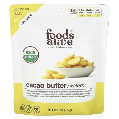 Cacao Butter Wafers, 8 oz (227 g)
