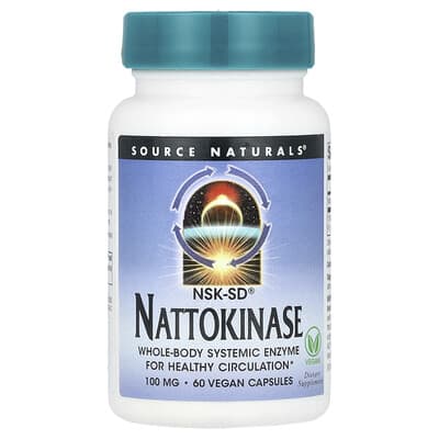 Nattokinase, 100 mg, 60 Vegan Capsules