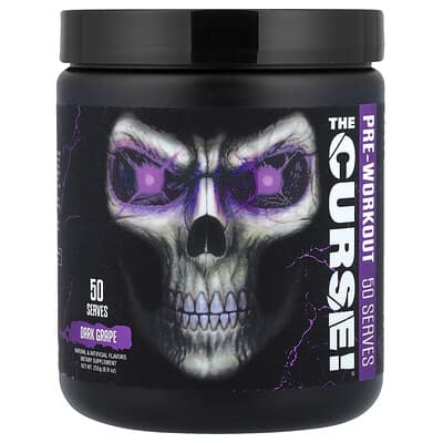 JNX Sports The Curse!® Предтренировочный комплекс, Dark Grape, 8.9 oz (255 g)
