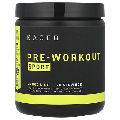 Предтренировочный комплекс, Mango Lime, 9.45 oz (268 g)