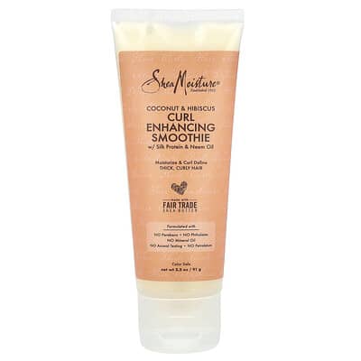 Curl Enhancing, Smoothie, Silk Protein & Neem Oil, Coconut & Hibiscus, 3.2 oz (90 g)