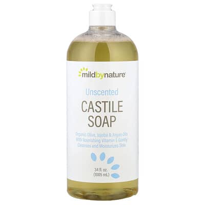 Mild By Nature Castile Soap, без запаха, 34 fl oz (1,005 ml)