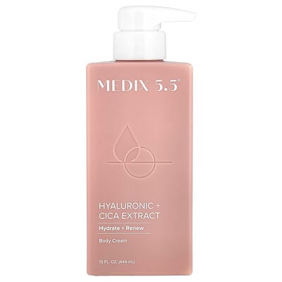 Крем для тела, гиалуроновая кислота + экстракт центеллы азиатской, 15 fl oz (444 ml)