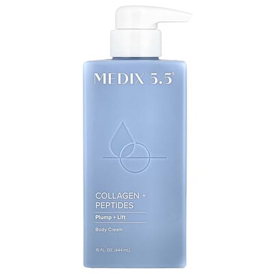 Крем для тела, коллаген + пептиды, 15 fl oz (444 ml)