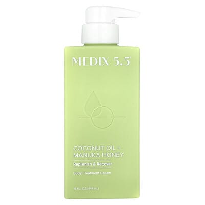 Крем для ухода за телом, кокосовое масло + масло манука, 15 fl oz (444 ml)