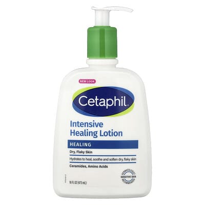 Intensive Healing Lotion, Dry, Flaky Skin, Fragrance Free, 16 fl oz (473 ml)