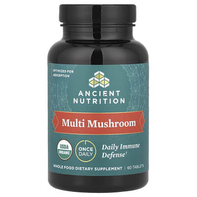 Multi Mushroom, для ежедневной поддержки иммунитета, 60 таблеток