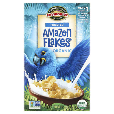 EnviroKidz, Organic Frosted Amazon Flakes® Cereal, 11.5 oz (325 g)