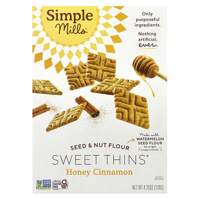 Мука из семян и орехов, Sweet Thins®, Honey Cinnamon, 120 g