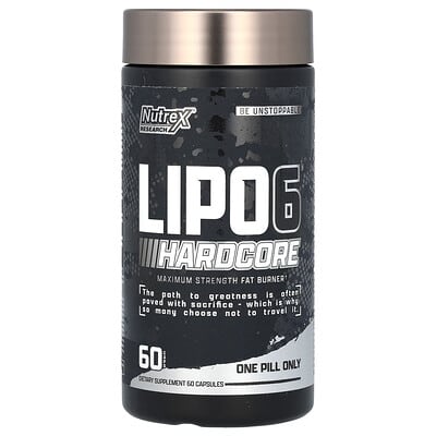 LIPO-6 Hardcore, максимальная сила, 60 капсул