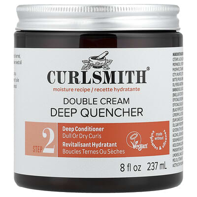 Глубоко увлажняющий крем Double Cream Deep Quencher, этап 2, для тусклых или сухих кудрей, 8 fl oz (237 ml)