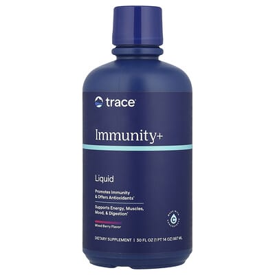 Иммунный напиток Trace Liquid Immunity+, Mixed Berry, 30 fl oz (887 ml)