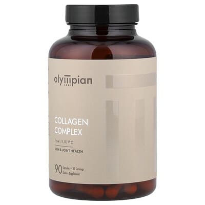 Collagen Complex, Type I, II, III, V, X, 90 Capsules