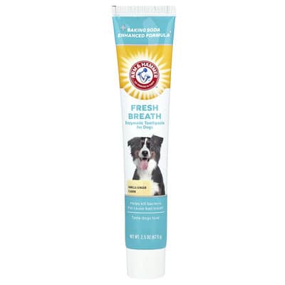 Arm & Hammer Освежающая зубная паста для собак, ваниль-имбирь, 2.5 oz (67.5 g)