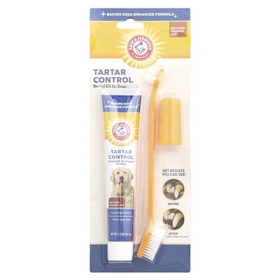 Tartar Control, Dental Kit For Dogs, Beef , 3 Piece Kit