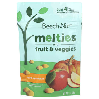 Melties с фруктами и овощами, яблоко и тыква, 1 oz (28 g)