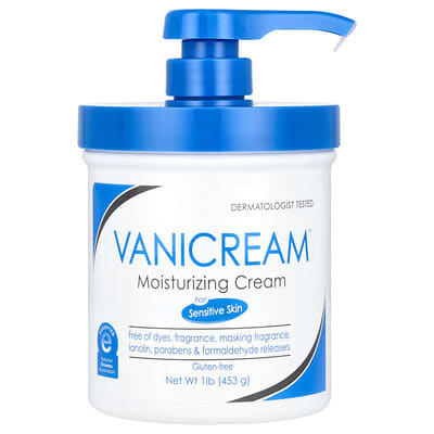 Увлажняющий крем Vanicream для чувствительной кожи, без отдушек (помпа), 1 lb (453 g)