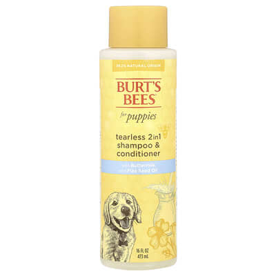 Tearless 2 in 1 Shampoo & Conditioner with Buttermilk & Flaxseed Oil, For Puppies, 16 fl oz (473 ml)